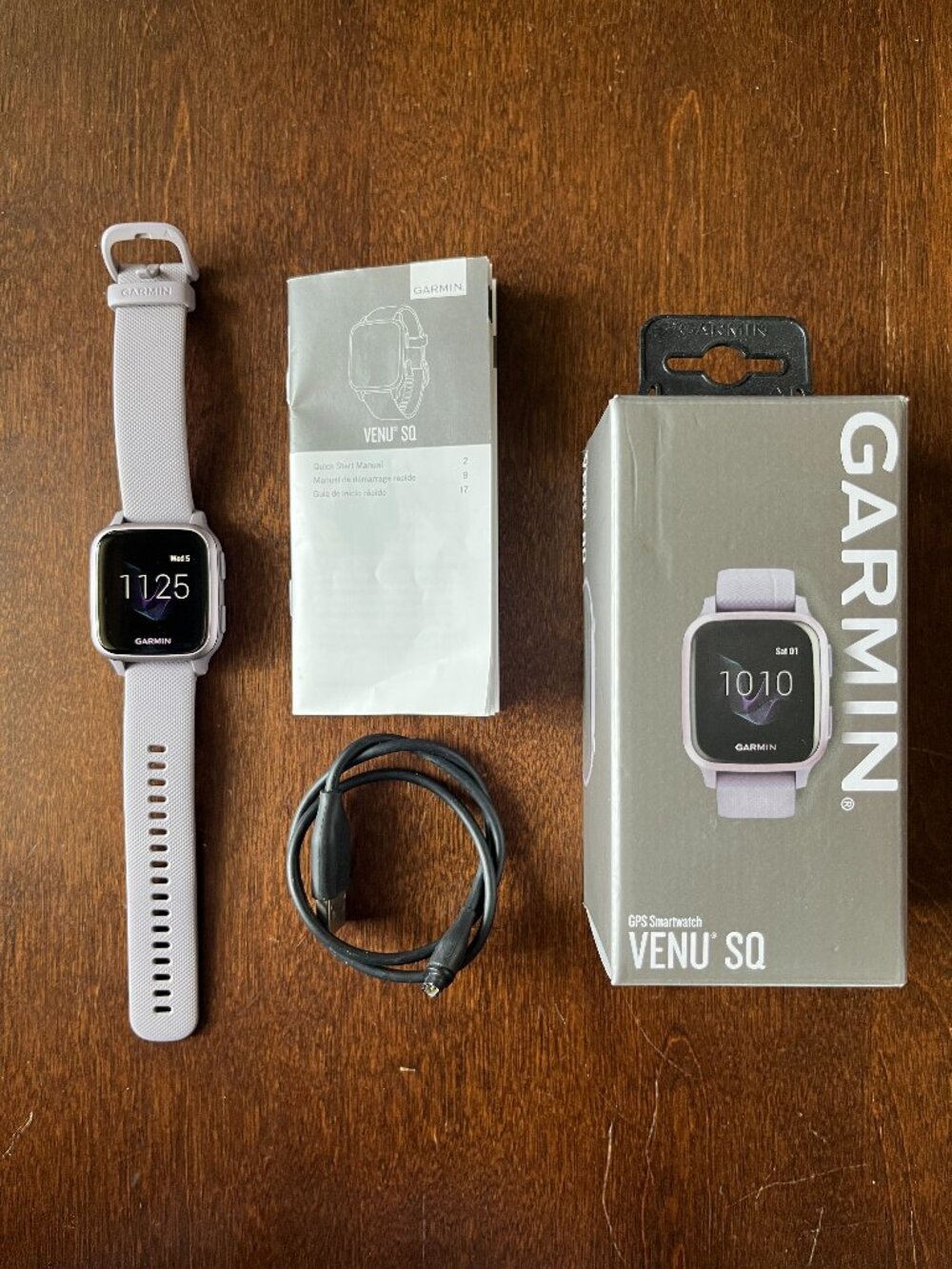 Garmin VENU SQ GPS Smartwatch Orchid light purple 2020 Original Box 010-02427-02